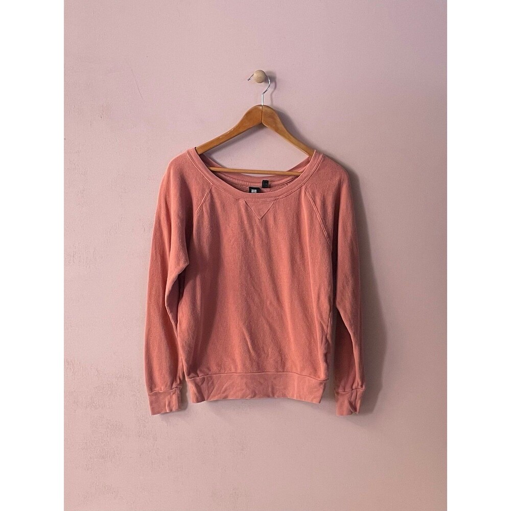 Insight Dark Coral French Terry Scoop Neck Sweatshirt Size 2